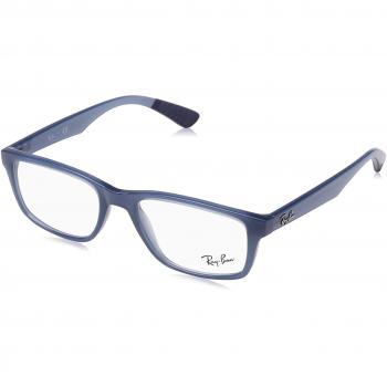 Ray-Ban 0Rx7063, Monturas de Gafas para Hombre, Transparente Light Blue, 52