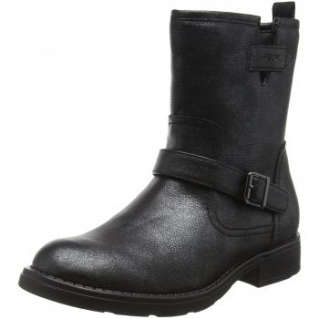 Geox JR Sofia K, Botas de Motero Niñas, Negro