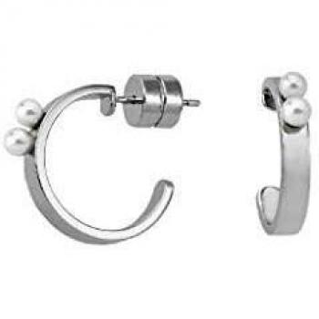 Majorica 16179.01.0.000.010.1 Pendientes Mujer Acero Perlas Tamaño 3 x 16 mm
