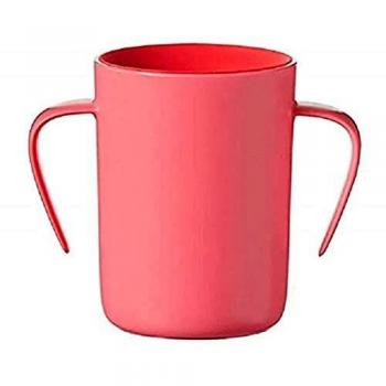Tommee Tippee Vaso de Aprendizaje Easi-Flow 360°, Con Asas, Sin BPA, Limpia- fácil, 6m+, Rojo