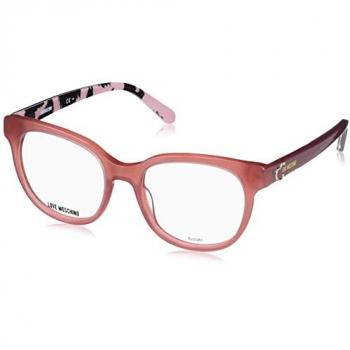 Montura de Gafas de Vista para Mujer Love Moschino MOL599-IGFF118 Ø 51 mm Color Durazno con Patrón Rosa