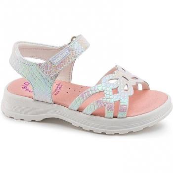 Sandalias de Niña Pablosky de Piel Blanco 411004