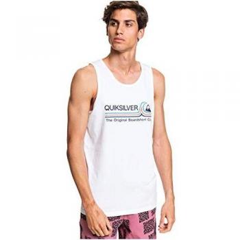 Quiksilver Stone Cold Classic - Camiseta Sin Mangas para Hombre Screen tee, Hombre, White, XXL