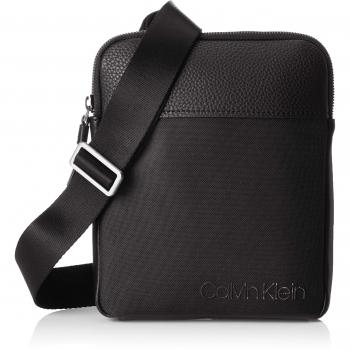 Calvin Klein - Vault Flat Crossover, Shoppers y bolsos de hombro Hombre, Negro