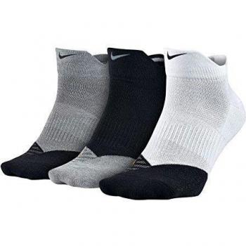 Nike 3PPK DRI-FIT LGHTWT HI-LO - Pack 3 pares de calcetines para hombre, color rojo, talla M