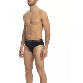 Cavalli Class Blue Cotton Underwear - L