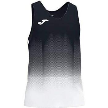 Joma Elite VII Camiseta Running sin Mangas, Hombre, Negro-Blanco, L