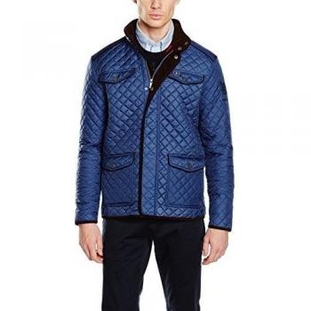 VALECUATRO Husky H Clásico, Abrigo para Hombre, Azul, M
