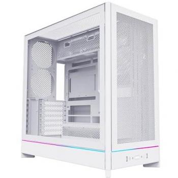 Montech HS01 Caja Torre ATX Blanco con Cristal Templado, Diseño Reversible y Alto Flujo de Aire