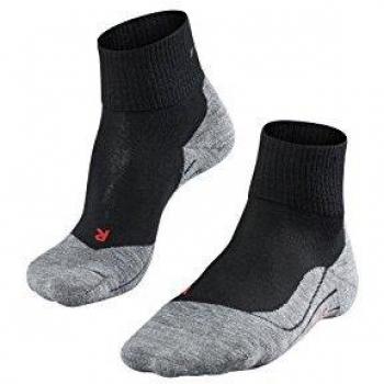 Falke TK5 Men's Short Trekking Socks - Black-Mix, Anti-Blister, Size 44-45