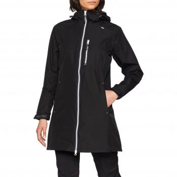 Helly Hansen Women's Long Belfast Waterproof Raincoat Black Size S