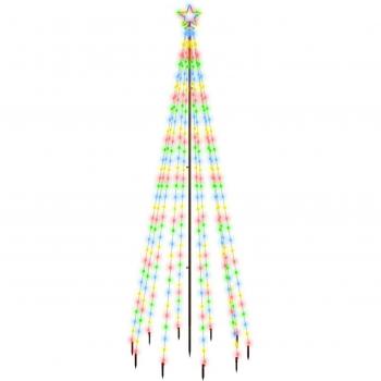 10ft Christmas Tree Spike Star LED Light - Multi-Coloured 310 LEDs