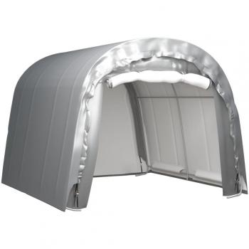 Carpa de Almacenamiento Impermeable de Acero Gris 300x300 cm para Jardín, Patio y Exterior
