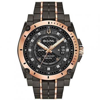 Bulova Men's Analogue Quartz Watch with Stainless Steel Strap 98D149