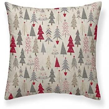 Funda cojín Navidad Laponia 37, 50x50 cm, 100% algodón, multicolor