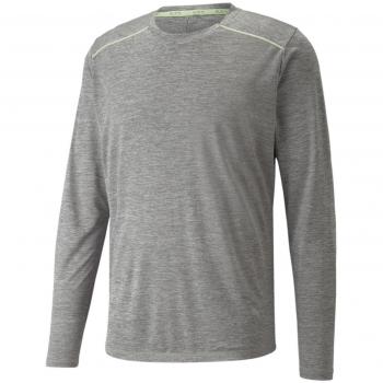 Camiseta de Manga Larga Puma Run para Hombre, Color Gris, Talla L