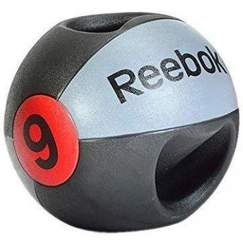 Reebok RSB-10129 - Balón Medicinal de doble agarre, color gris, 9kg