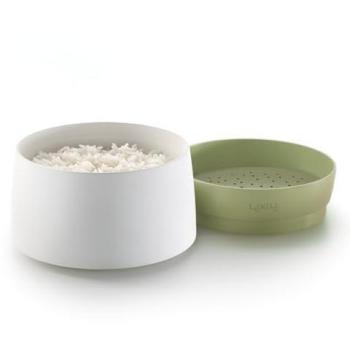 Cocedor de Arroz y Quinoa para Microondas Lékué, 1L, Verde