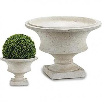 Ibergarden S3604395 Macetero Resina, Crema
