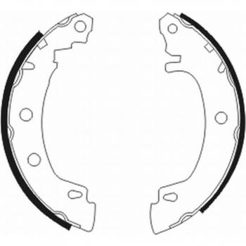 Juego de zapatas de freno ABE C0R012ABE - Juego de zapatas de freno, marca ABE, modelo C0R012ABE