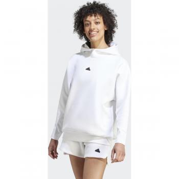 Sudadera de mujer Z.N.E. Overhead adidas blanca puro XS