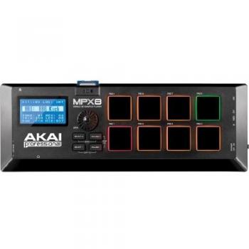 AKAI Professional MPX8 - Portable Sample Pad Controller with 8 Performance-Ready Velocity-Sensitive Pads, MIDI Connectivity & On-Board SD Card Slot