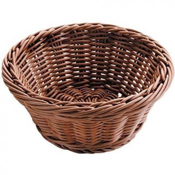 Lacor - 63874 - Cesta De Pan Redonda 26x8 cm - Marrón