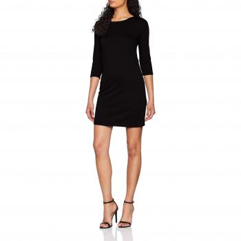 Only Onlbrilliant 3/4 Sleeve Black Mini Dress for Women