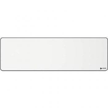 Alfombrilla de Juego Glorious PC Gaming Race GW-E Extendida, Blanca, Superficie Antideslizante y Bordes Cosidos (910x280x3mm)