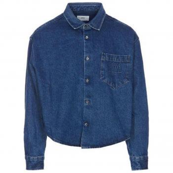Ami Paris Men's Boxy Denim Oves - Blue - Size Small - HSH136DE0025