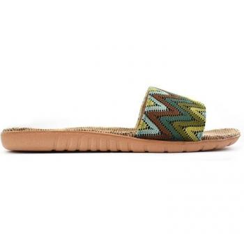 Sandalias de mujer Brasileras con diseño Tren Loom Pala y suela de goma