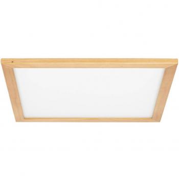 Lucande Plafón LED Joren, 52 cm, madera, CCT, control remoto, lámpara de techo tradicional en marrón para salón y comedor (1 llama)