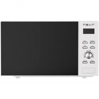 Nevir NVR-6315MDG25B Microondas de Sobremesa con Apertura Izquierda, Grill, Capacidad 25L, Potencia 850W, Blanco