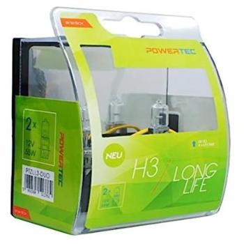 Bombilla Halógena para Automóvil M-Tech H3 55W 12V (2 Piezas) Larga Duración