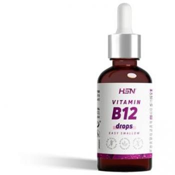 Vitamina B12 Líquida Vegana de HSN - 30ml (900 Gotas) | 200 MCG Metilcobalamina por Gota | Sin Aditivos ni Gluten