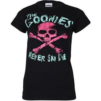 ICONIC COLLECTION - GOONIES Skull, Camiseta para Mujer, Black, M