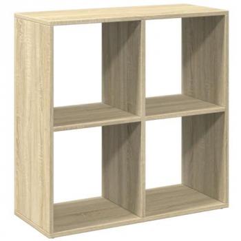 Librería divisor madera ingeniería roble Sonoma 69,5x29x69,5 cm