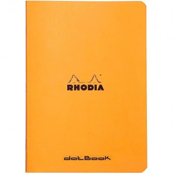 Cuaderno A5 Rhodia Classic Dot Naranja - Libreta de Páginas Punteadas 14,8x21 cm