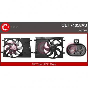 Casco CEF74058AS Ventilador de Radiador para Motor Eléctrico