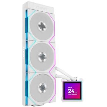 Refrigeración Líquida Lian Li HydroShift II LCD-S 360TL AIO RGB con Pantalla LCD - 360mm, Blanca