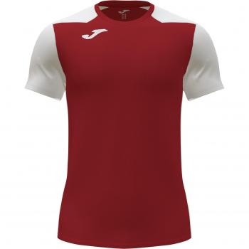 Camiseta manga corta hombre Record II rojo blanco Joma