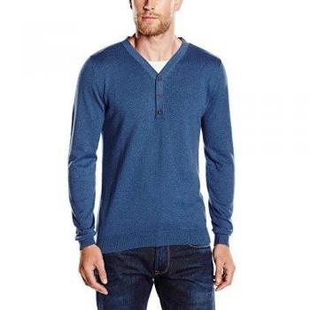 Tom Tailor Basic-Suéter Hombre,    Bleu - Blau