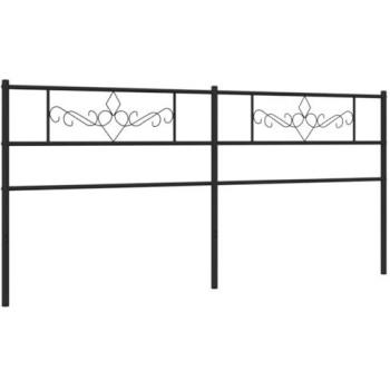 Cabecero de metal negro 180 cm