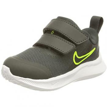 Nike Zapatillas Running Star Runner 3 Tdv Unisex niños, Color Dark Smoke Grey Black Black, Talla 17 EU