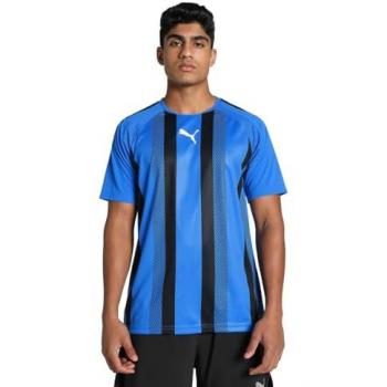 Puma Team Liga Striped Short Sleeve Football Shirt