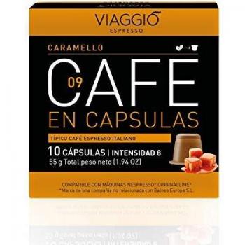 VIAGGIO ESPRESSO - 60 Cápsulas de Café Compatibles con Máquinas Nespresso - CARAMELLO