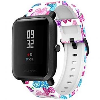 ibasenice Watch Replacement Strap Compatible with Amazfit Watch Style-Durable and Adjustable Youth Version Smart Watch Wristband Silicone Watch Replacement Strap for Boys/Girls