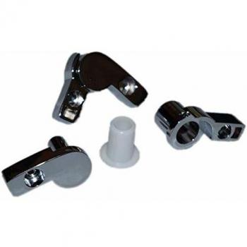 Bañera Aurora con bisagra de cromo y bolsillo de pared 2-4-5 / Bay / Jump