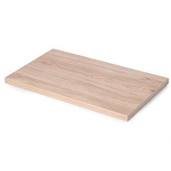 Tablero para mesa rectangular Emuca, 900x500mm, espesor 30mm, madera con efecto roble