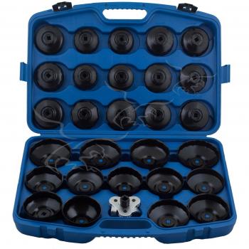 LLAVES Y CAZOLETAS PARA EXTRAER FILTROS DE ACEITE DESMONTAR. 31 Piezas